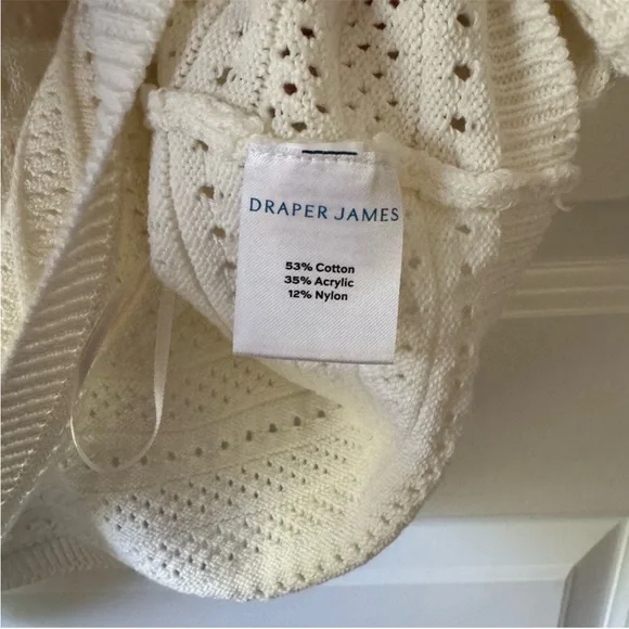 ❤️🔥Draper James - Ivory Short Sleeve Sweater - XL - Picture 5 of 6